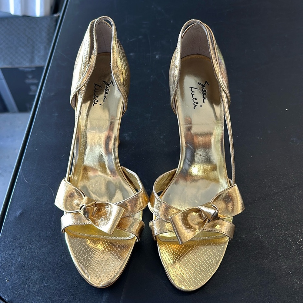 Susan Lucy Gold heels